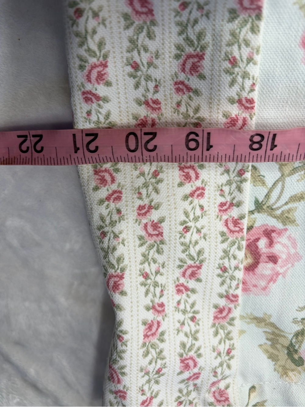 Laura Ashley Pink & Cream Rose-Print Canvas Tote - Picture 6 of 7